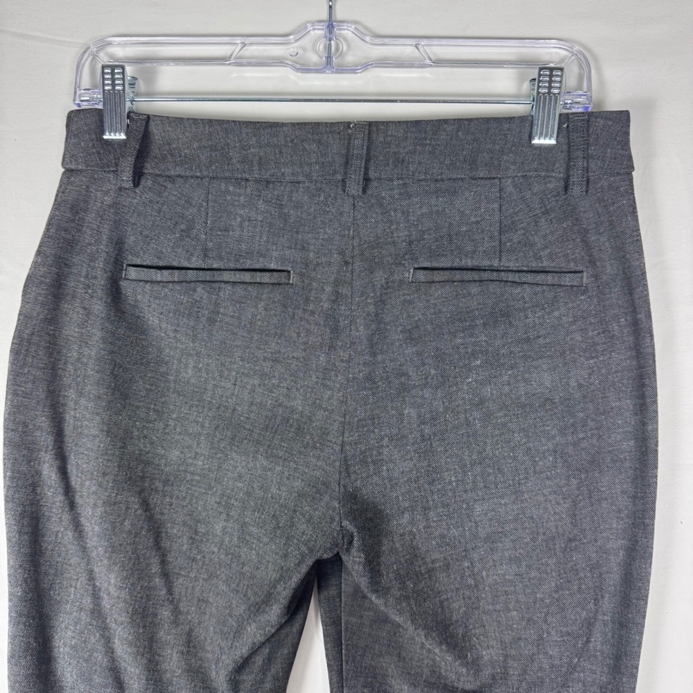 Express Columnist Gray Mid Rise Flare Dress Pants 6R Charcoal Office Trousers - Picture 5 of 6